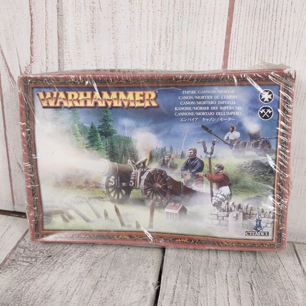 SEALED but Dented - Warhammer Empire Artillery (2000) NIB OOP‎ NOS Metal Pewter